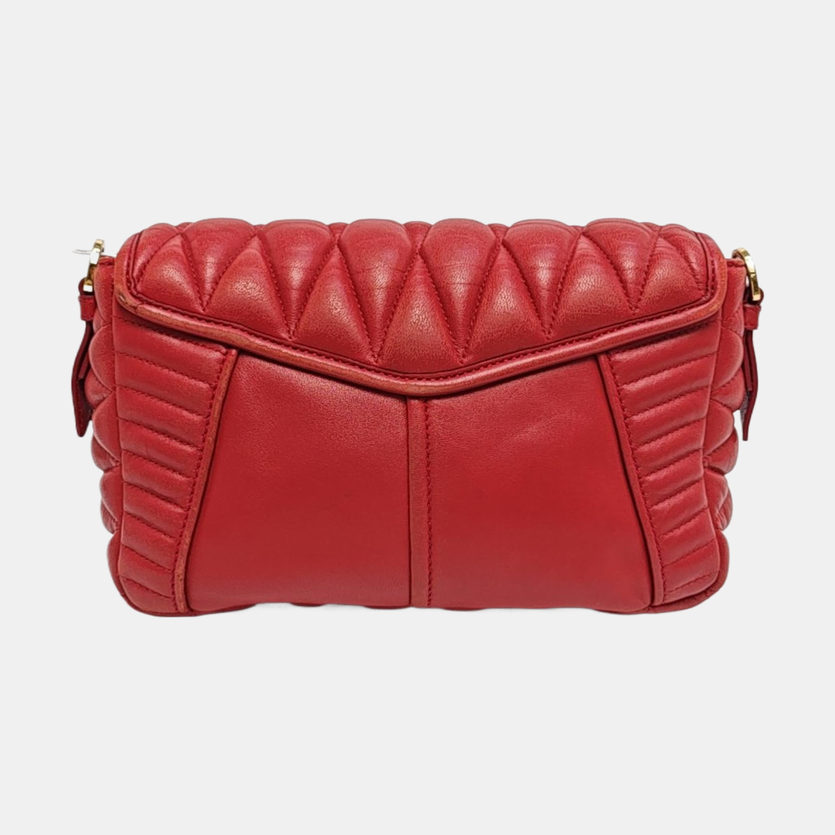 Miu Confidential Quilted Lambskin Red