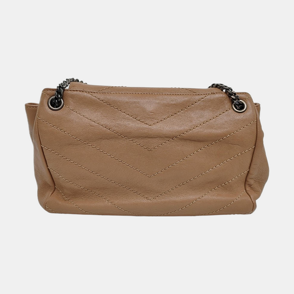 NOLITA Small Chevron Lambskin Beige