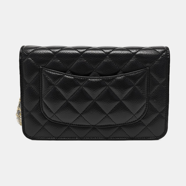 WOC Quilted Grained Calfskin Black