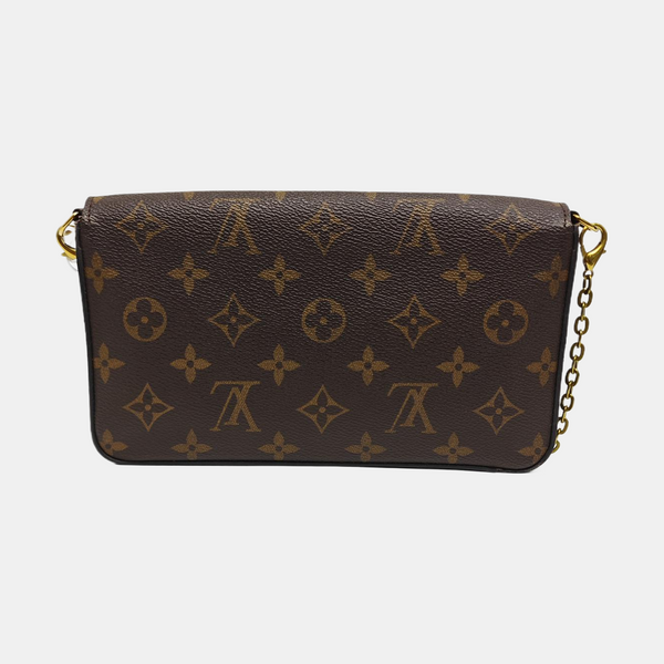 FÉLICIE Monogram Coated Canvas Brown