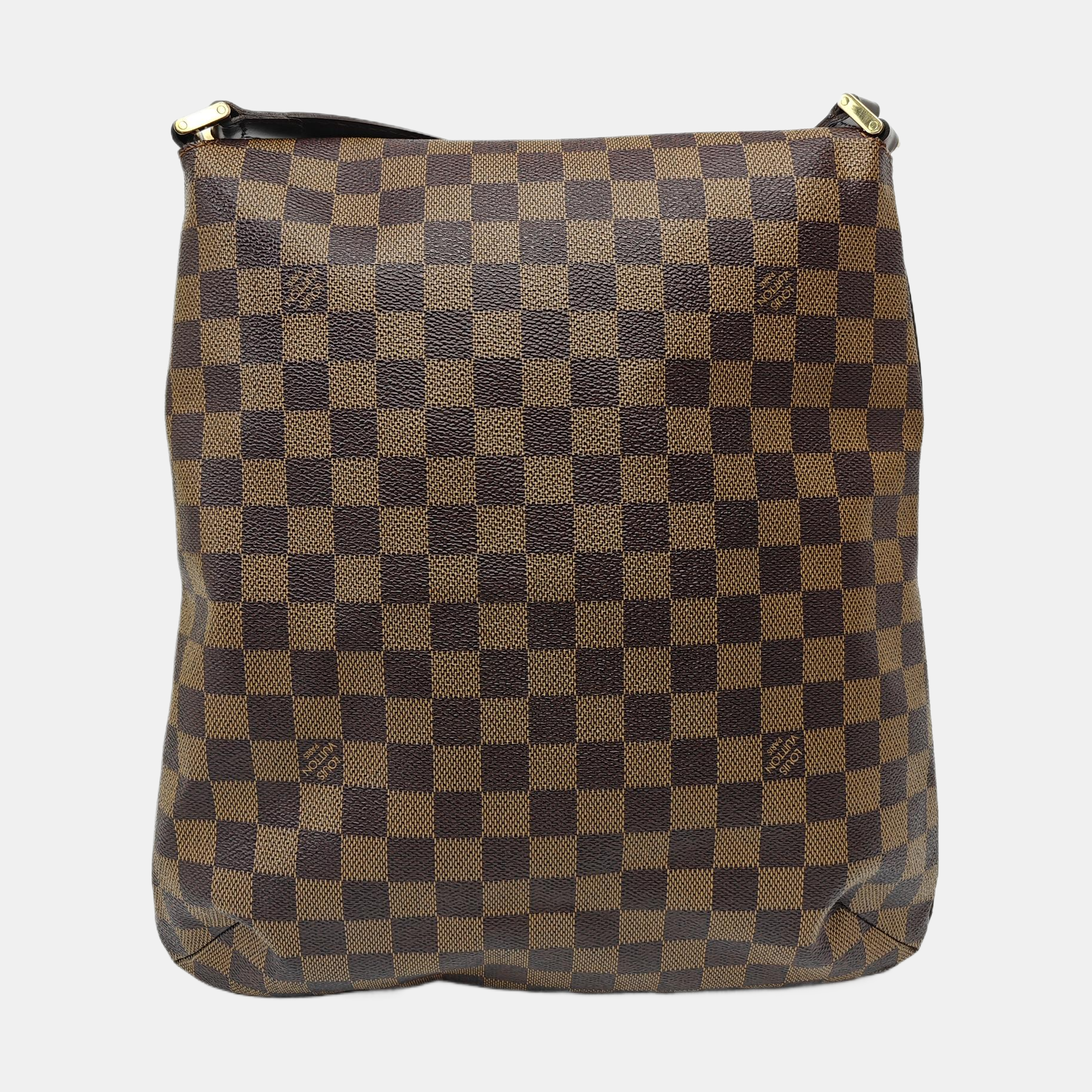 MUSETTE TANGO Damier Ebene Coated Canvas Brown