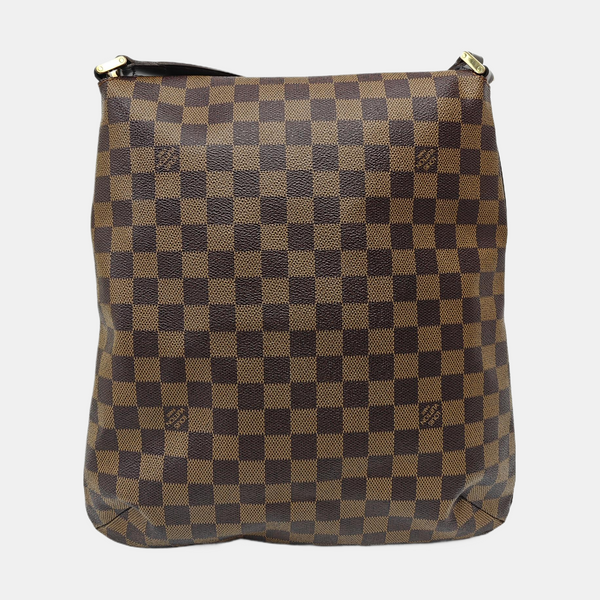MUSETTE TANGO Damier Ebene Coated Canvas Brown