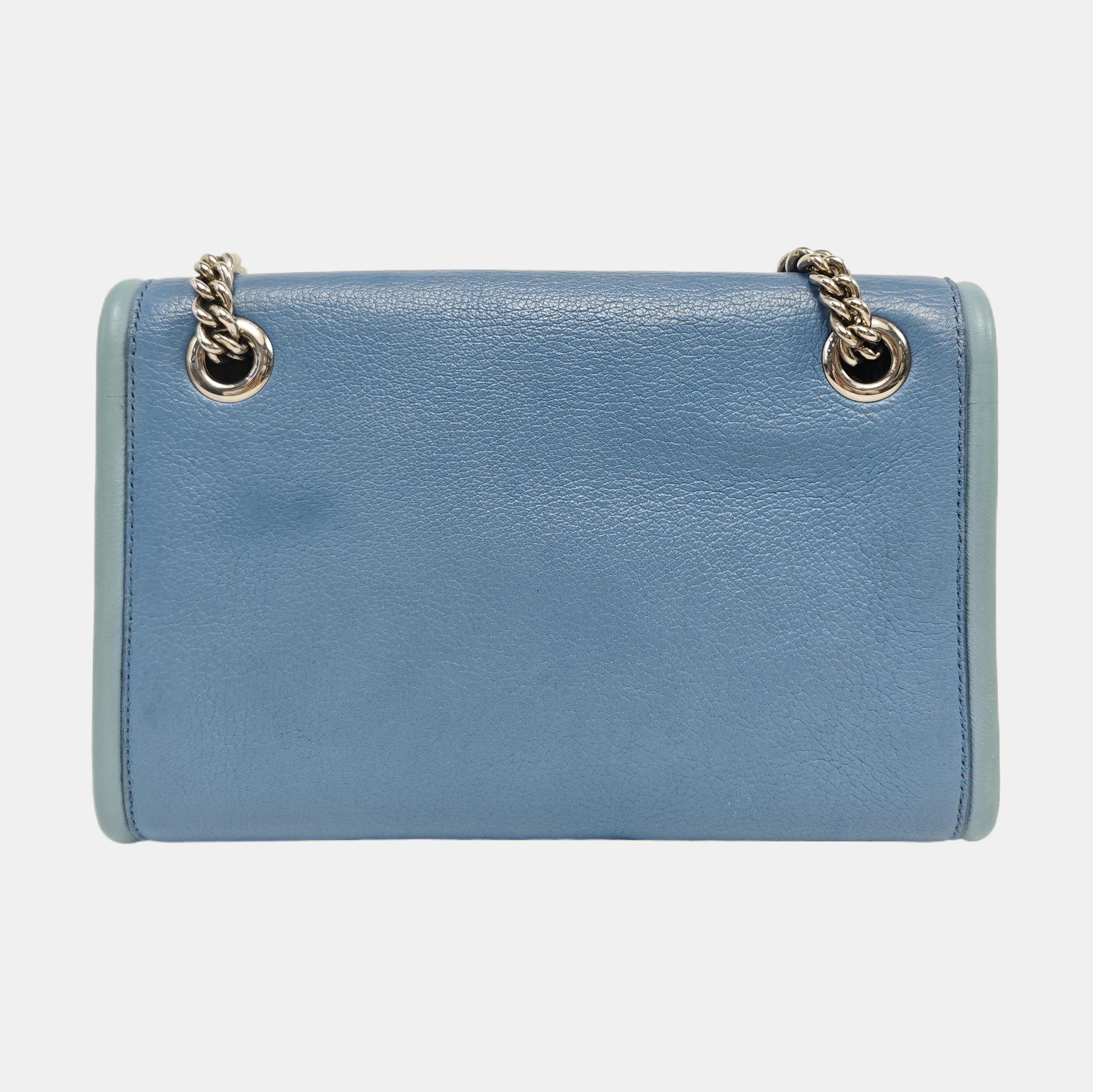 Calfskin Shoulder Bag Blue