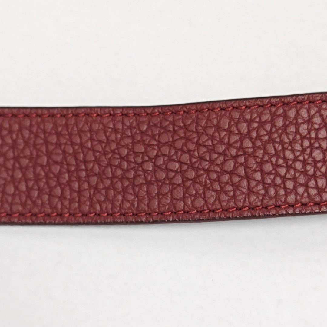 Leather Belt Red