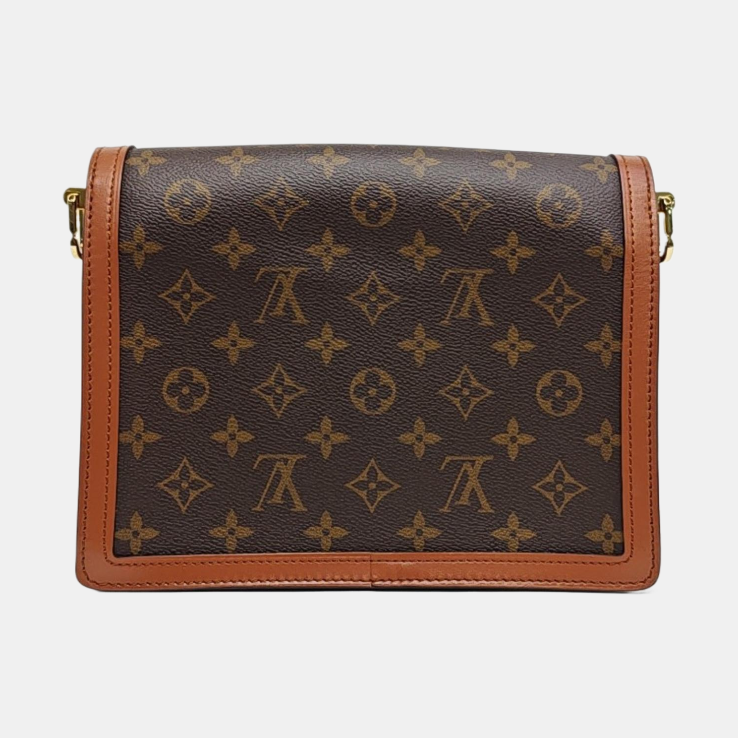DAUPHINE MM Monogram Coated Canvas Brown