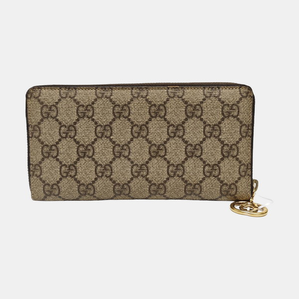Monogram Coated Canvas Wallet Beige