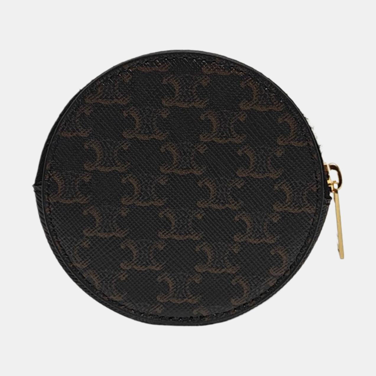 Authenticated pre-owned  TRIOMPHE CANVAS Leather Black - Clutch at Looply