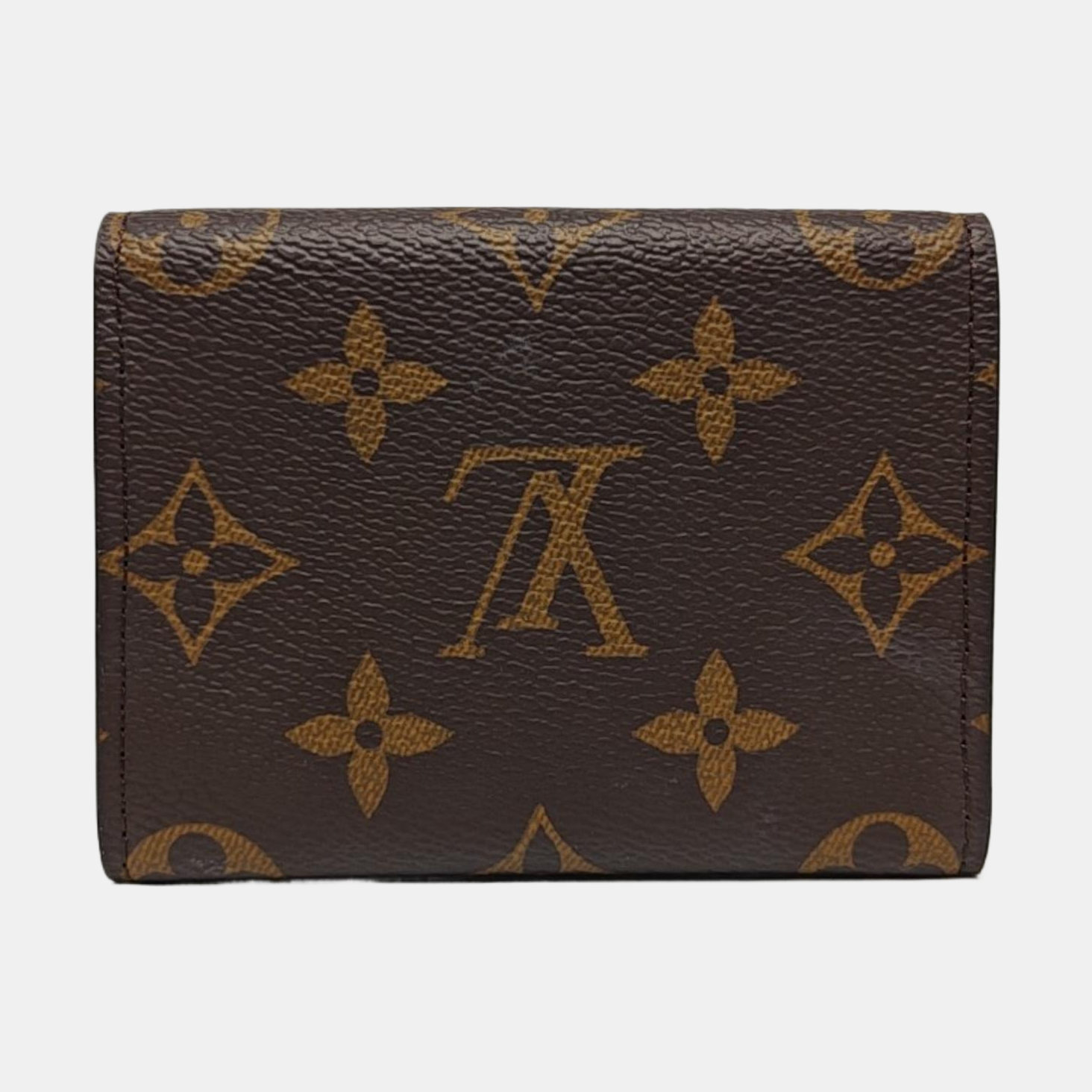 ENVELOPPE Monogram Coated Canvas Brown Wallet