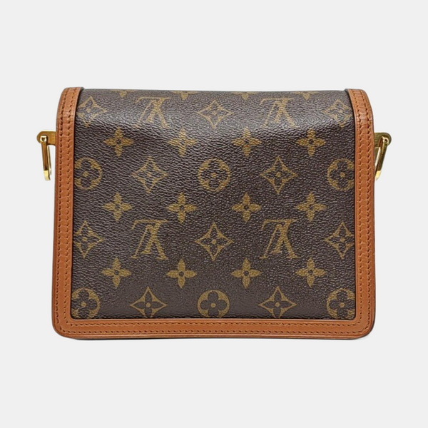DAUPHINE Mini Monogram Coated Canvas Brown