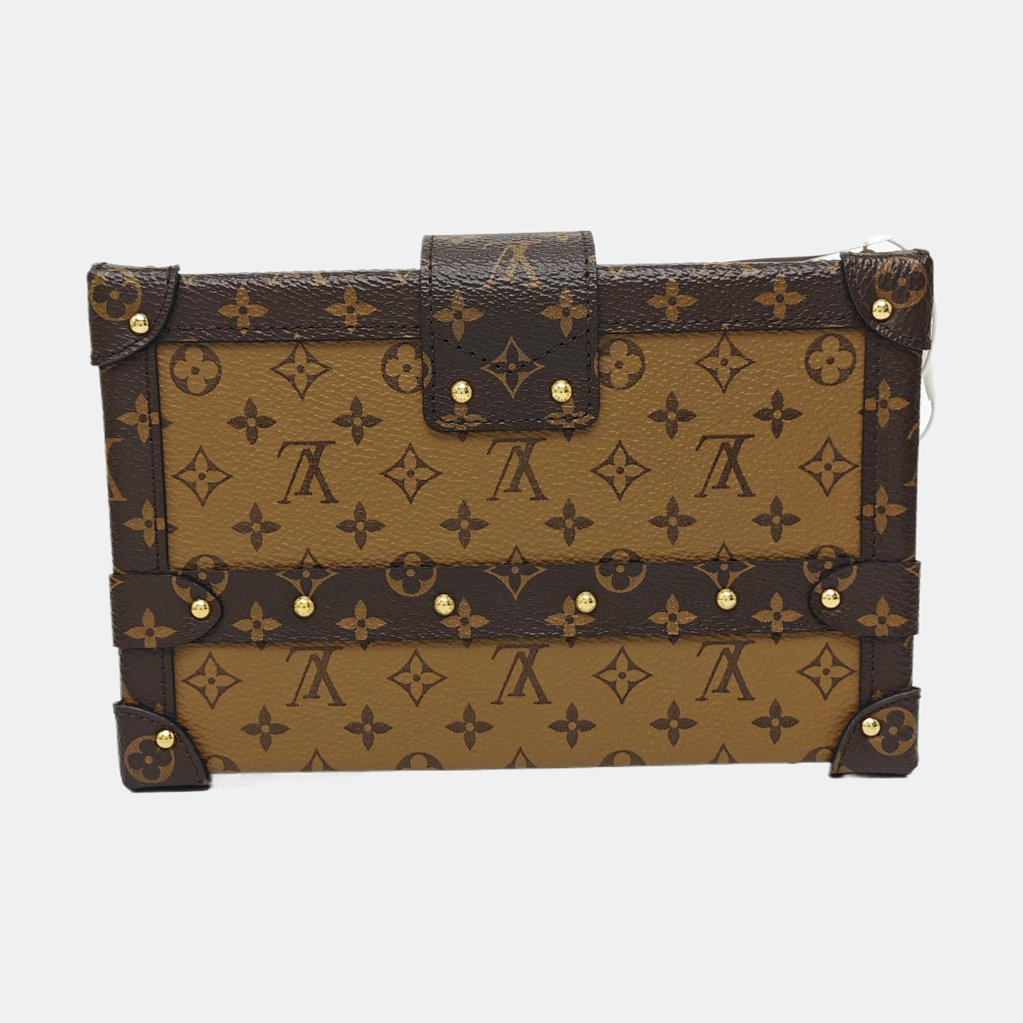 PETITE MALLE Monogram Coated Canvas Brown