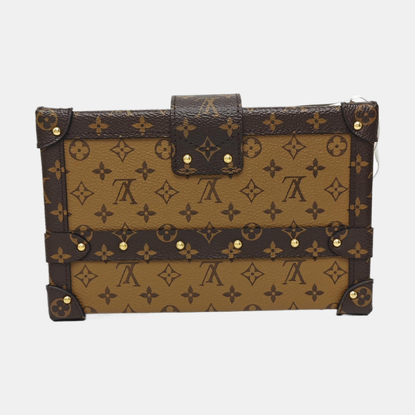 PETITE MALLE Monogram Coated Canvas Brown