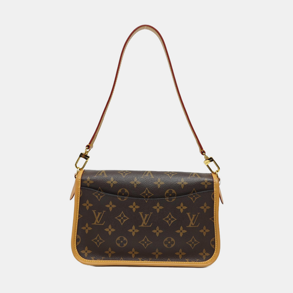 DIANE Monogram Coated Canvas Brown