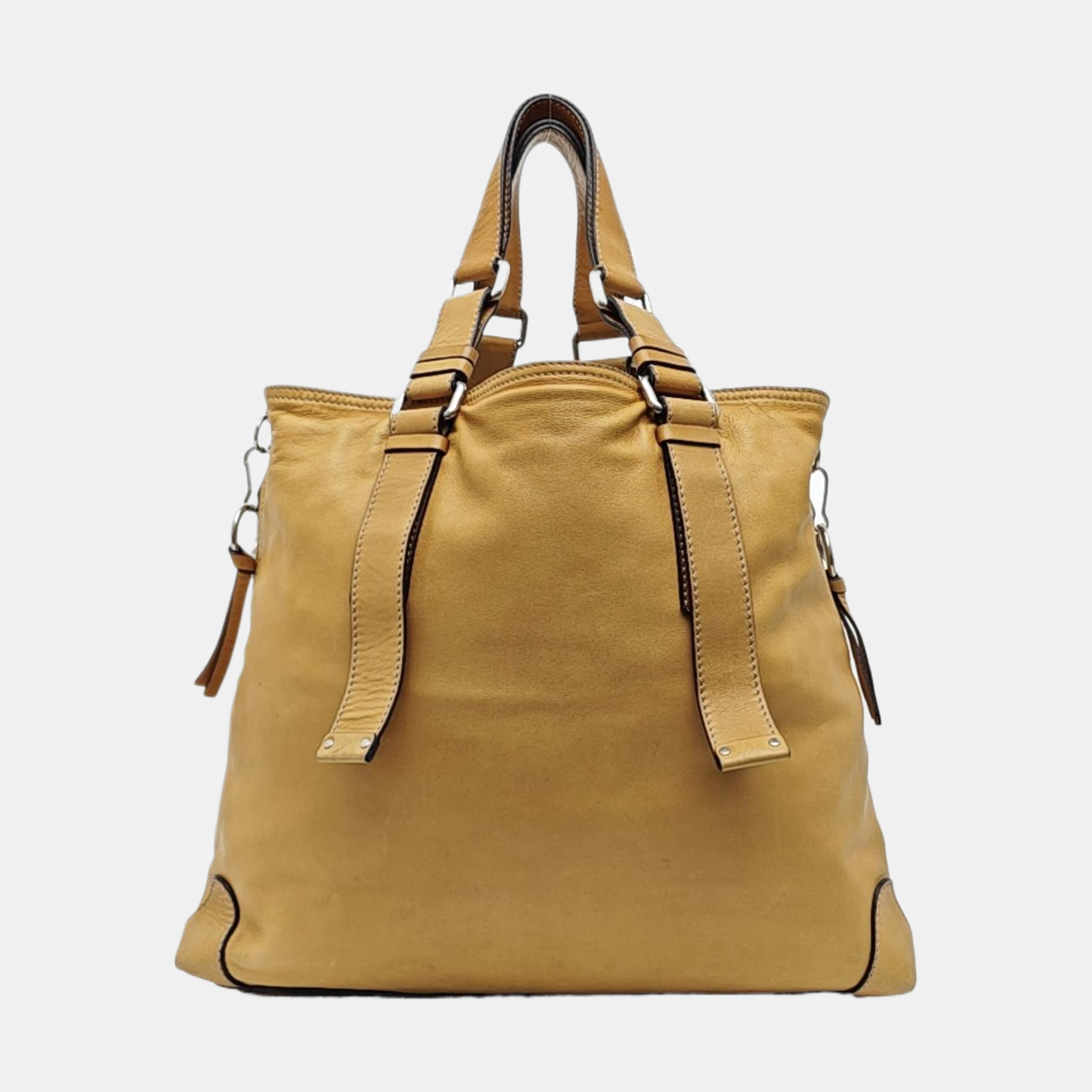 Lambskin Tote Bag Brown