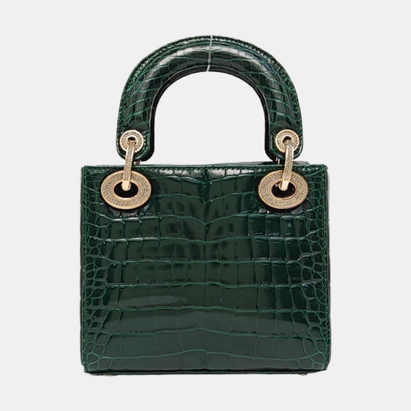 Lady Dior Mini Crocodile Green