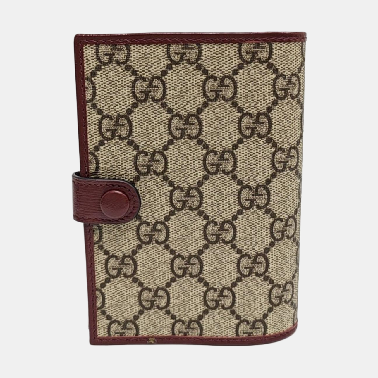 Monogram Coated Canvas Card Holder Beige