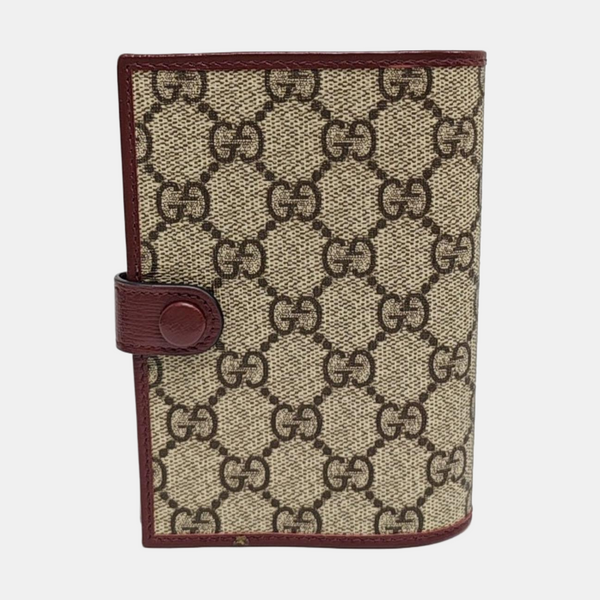 Monogram Coated Canvas Card Holder Beige