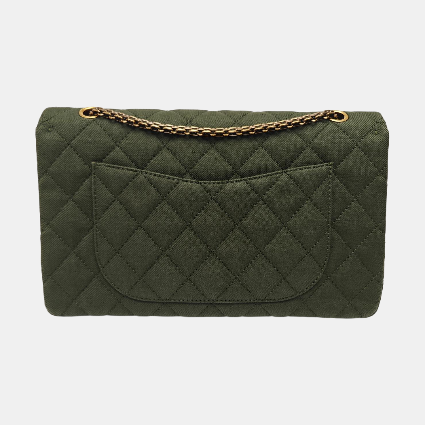 2.55 227 Quilted Canvas Green