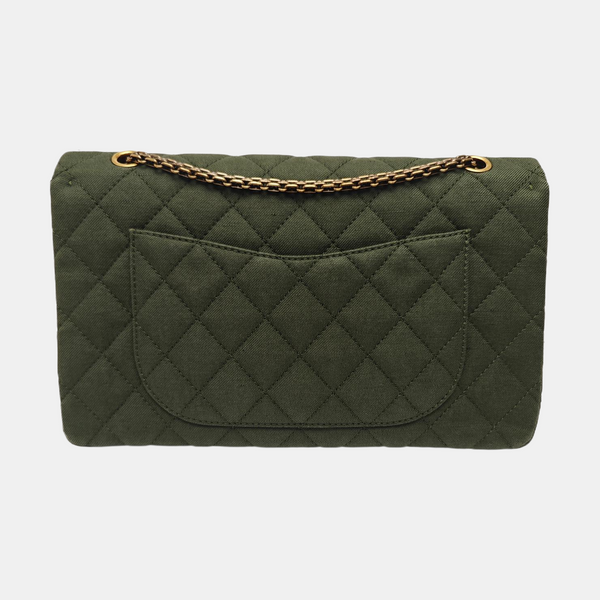 2.55 227 Quilted Canvas Green