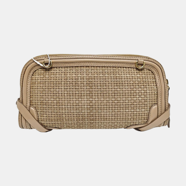 Suede Crossbody Bag Beige