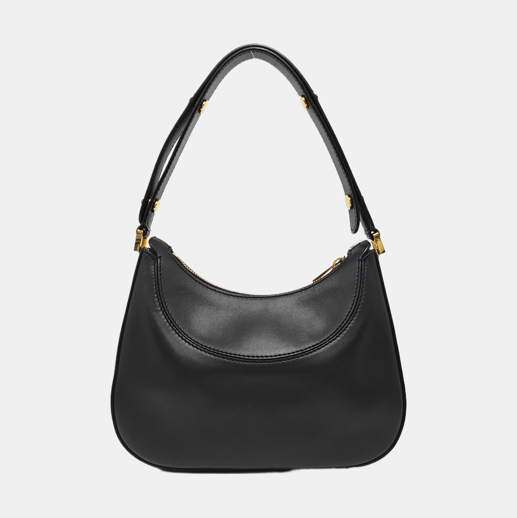 Leather Shoulder Bag Black
