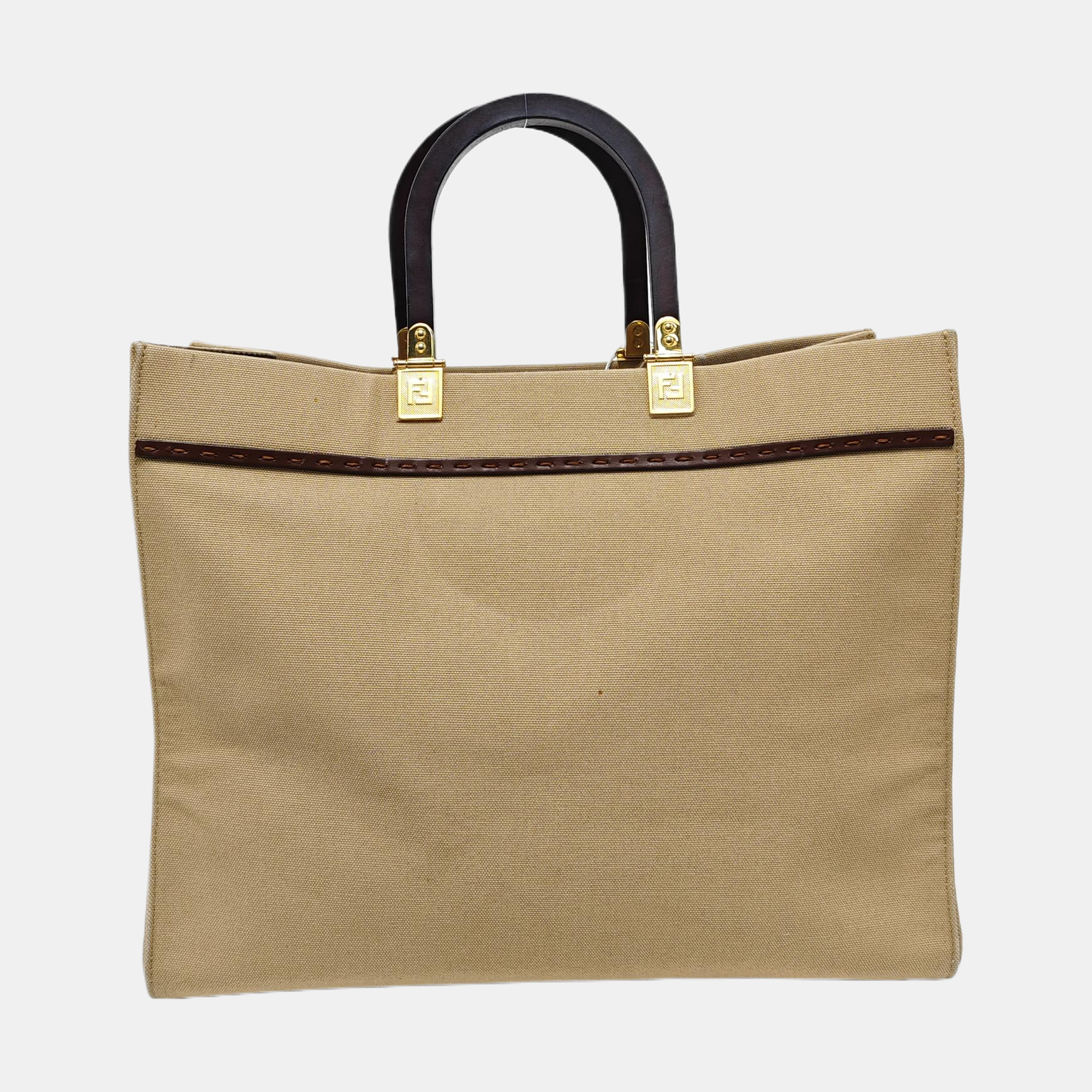 Authenticated pre-owned  Sunshine Medium Canvas Beige - Tote Bag at Looply
