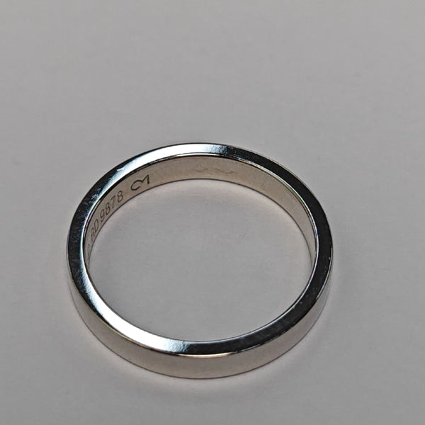 C DE CARTIER Platinum 950 Silver Ring EU 51