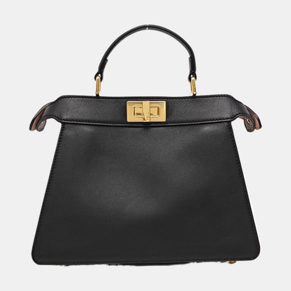 Peekaboo Small Calfskin Black