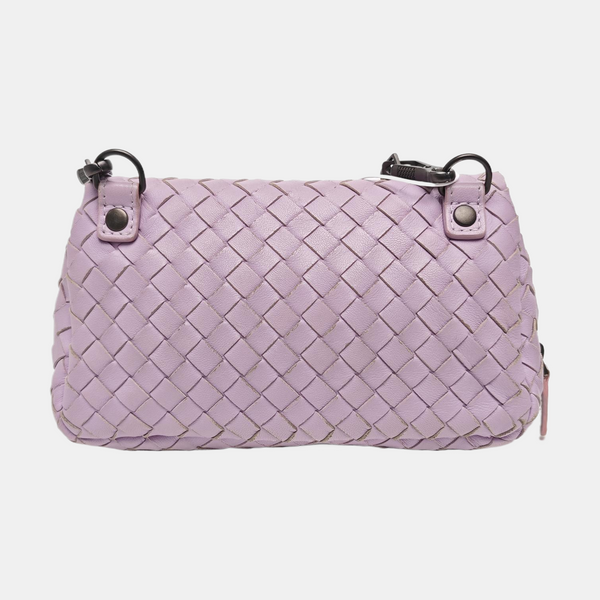 Lambskin Shoulder Bag Purple