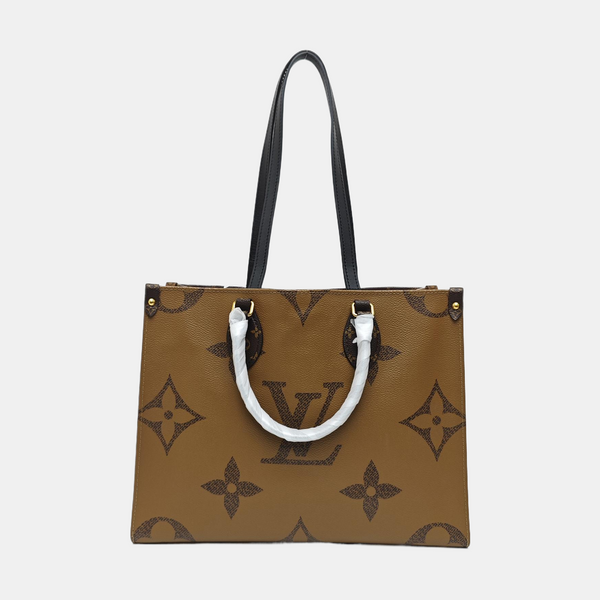 ONTHEGO MM Monogram Coated Canvas Brown