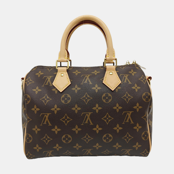 SPEEDY 25 Monogram Coated Canvas Brown