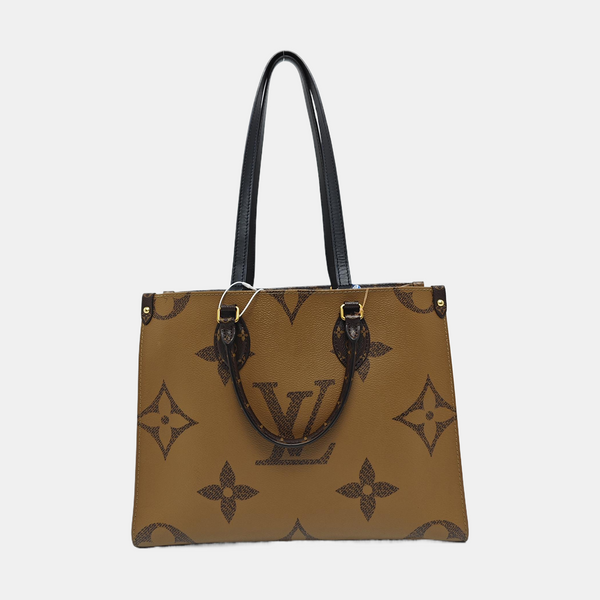 ONTHEGO MM Monogram Coated Canvas Brown