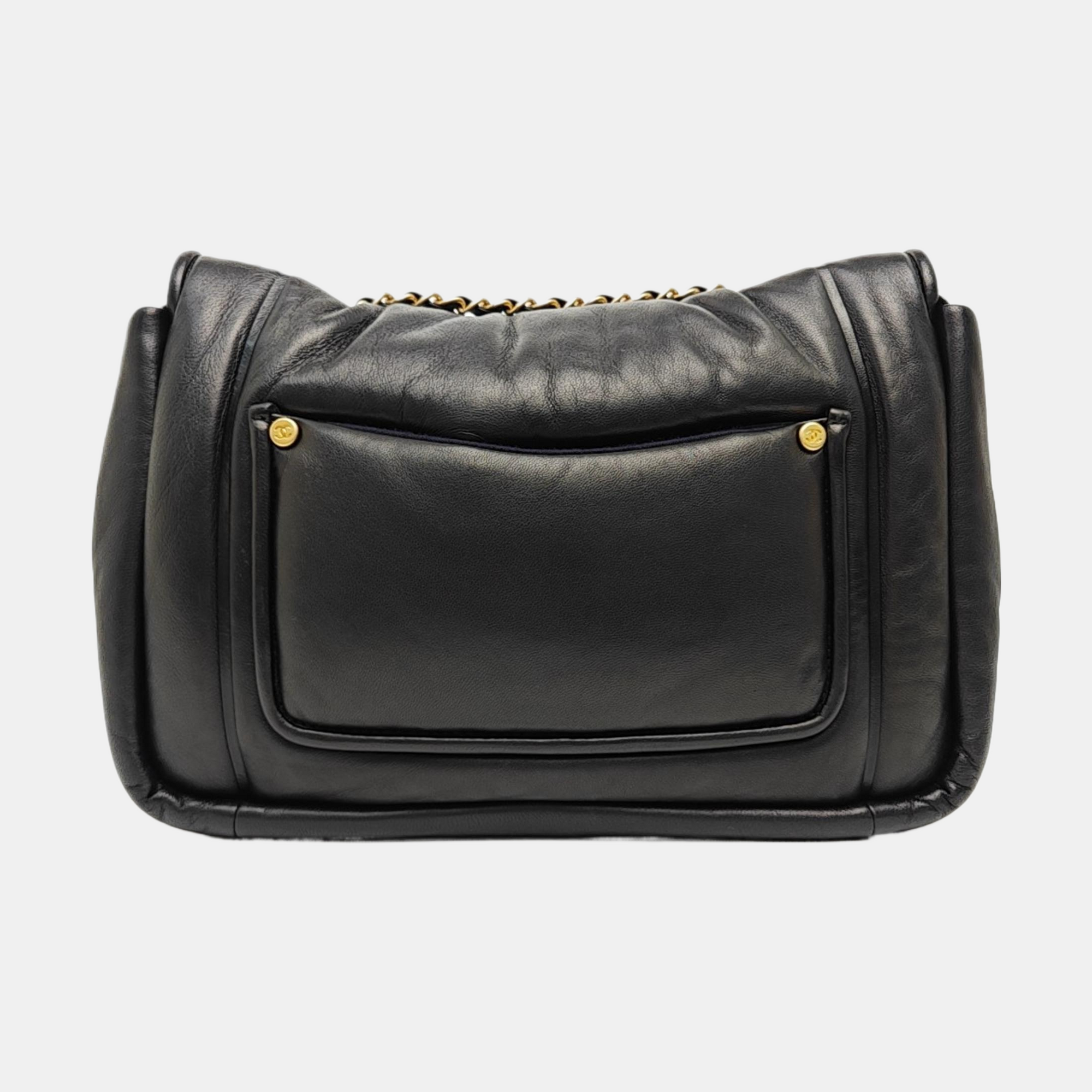 Vintage Puffy Lambskin Black