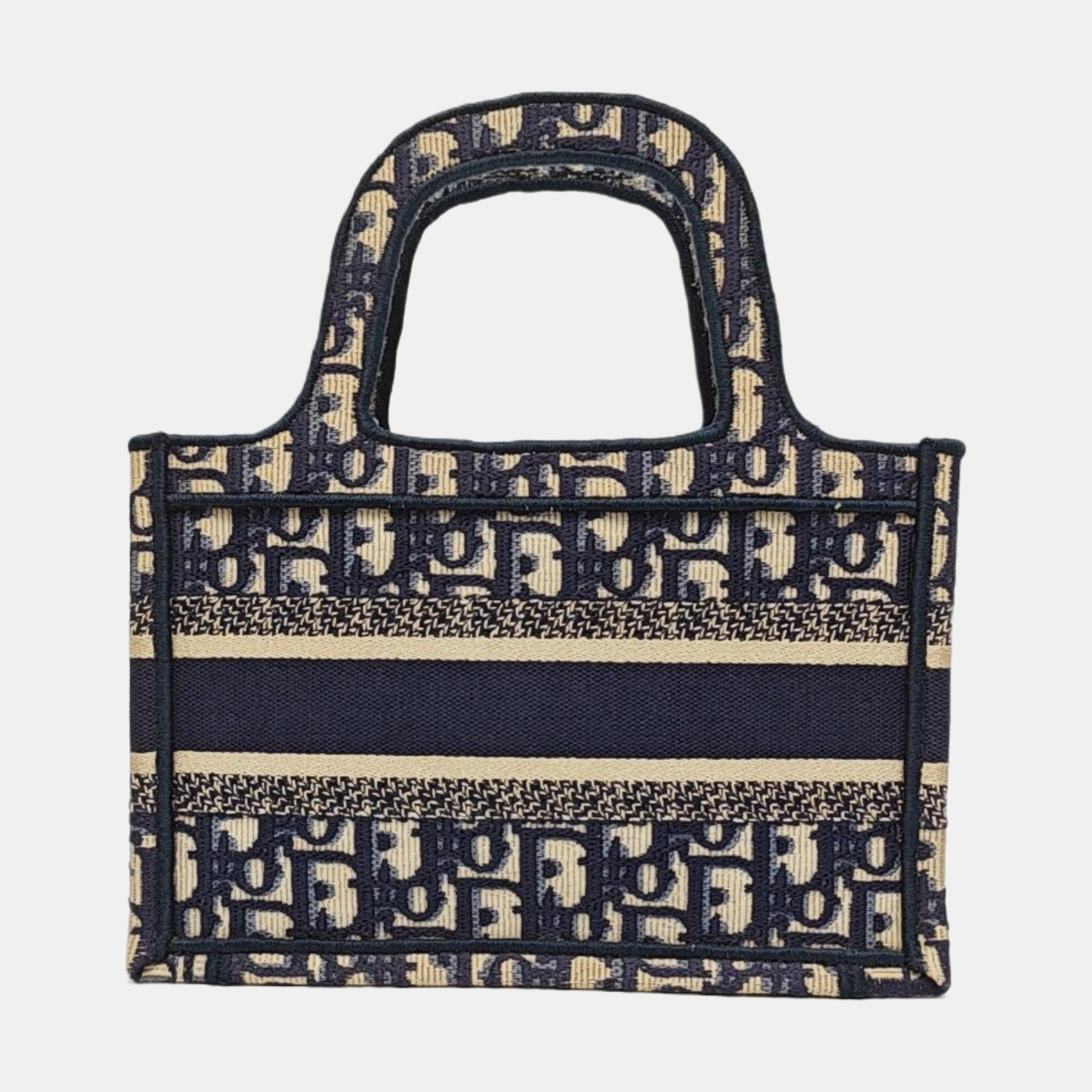 Authenticated pre-owned  Book Tote Mini Canvas Blue - Tote Bag at Looply