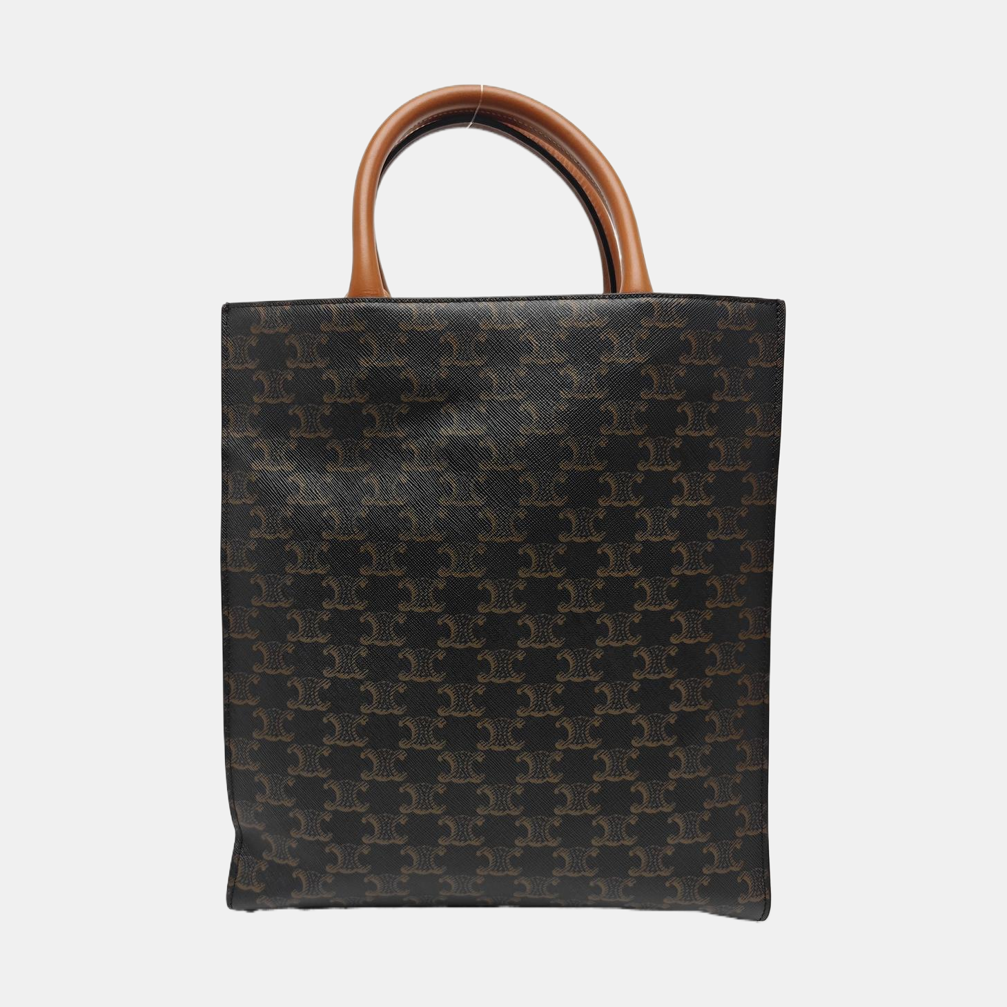 CABAS CELINE Small Coated Canvas Brown