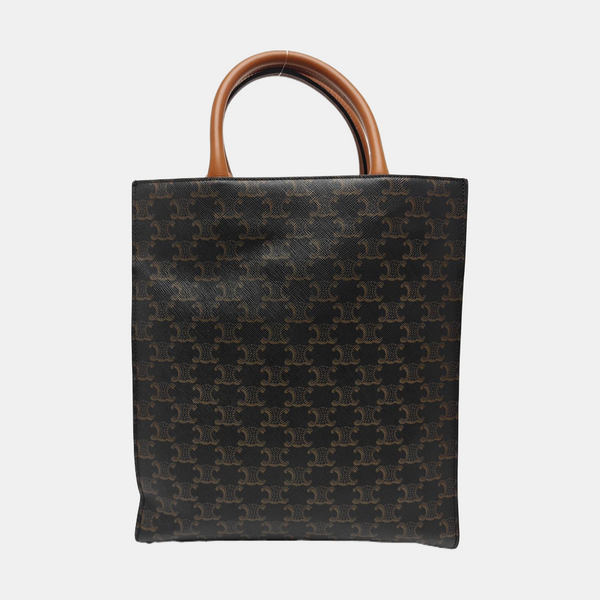 CABAS CELINE Small Coated Canvas Brown