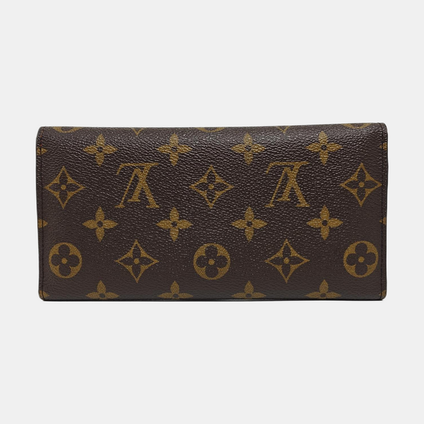 JOSÉPHINE Monogram Coated Canvas Brown Wallet