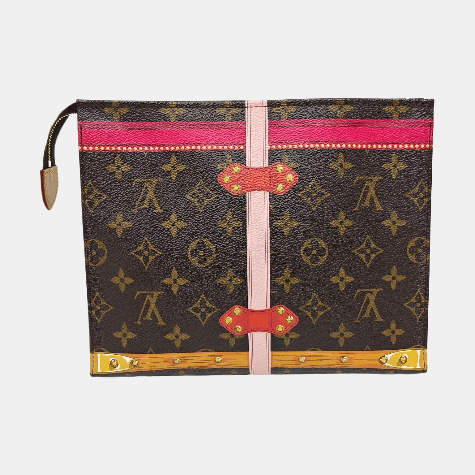 TOILET POCKET 26 Monogram Coated Canvas Brown