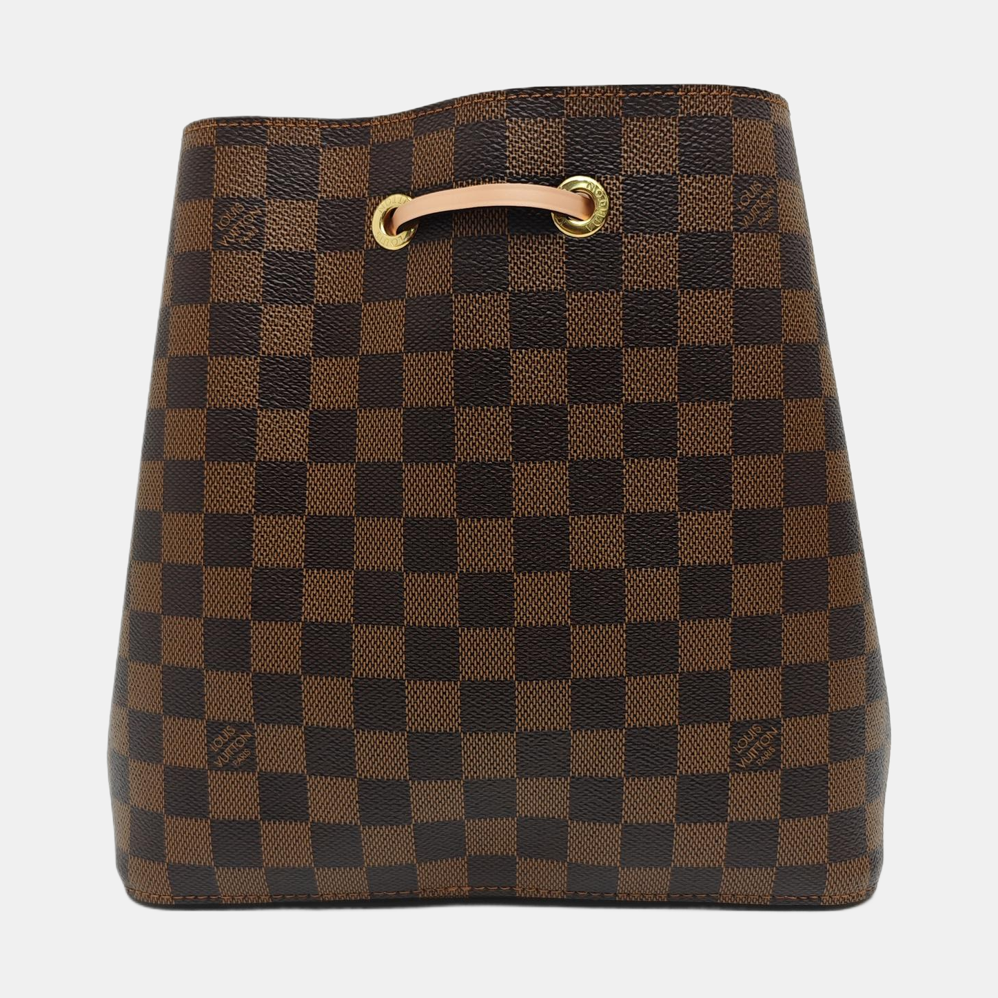 NÉONOÉ MM Damier Ebene Coated Canvas Brown