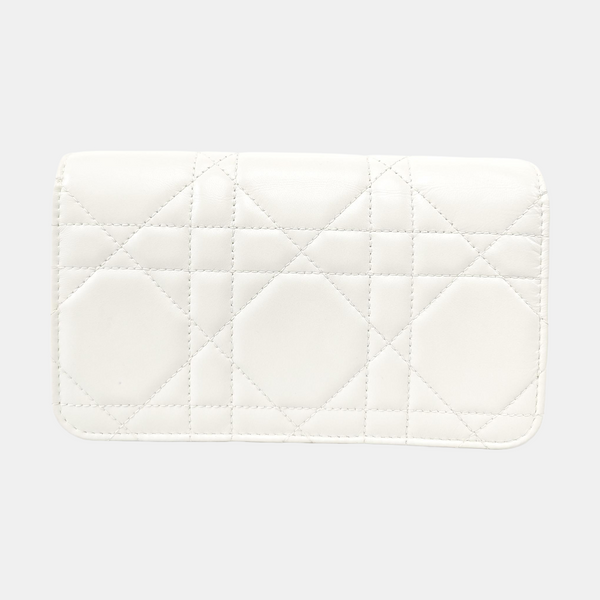 Miss Caro Cannage Lambskin White