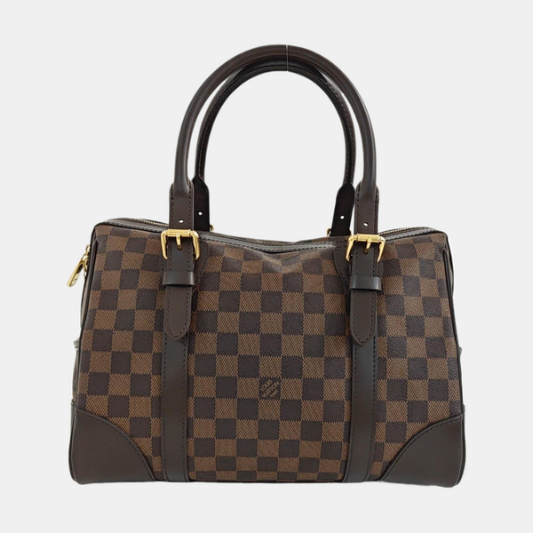 BERKELEY Damier Ebene Coated Canvas Brown