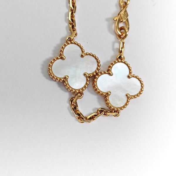 Vintage Alhambra 18k Gold Bracelet