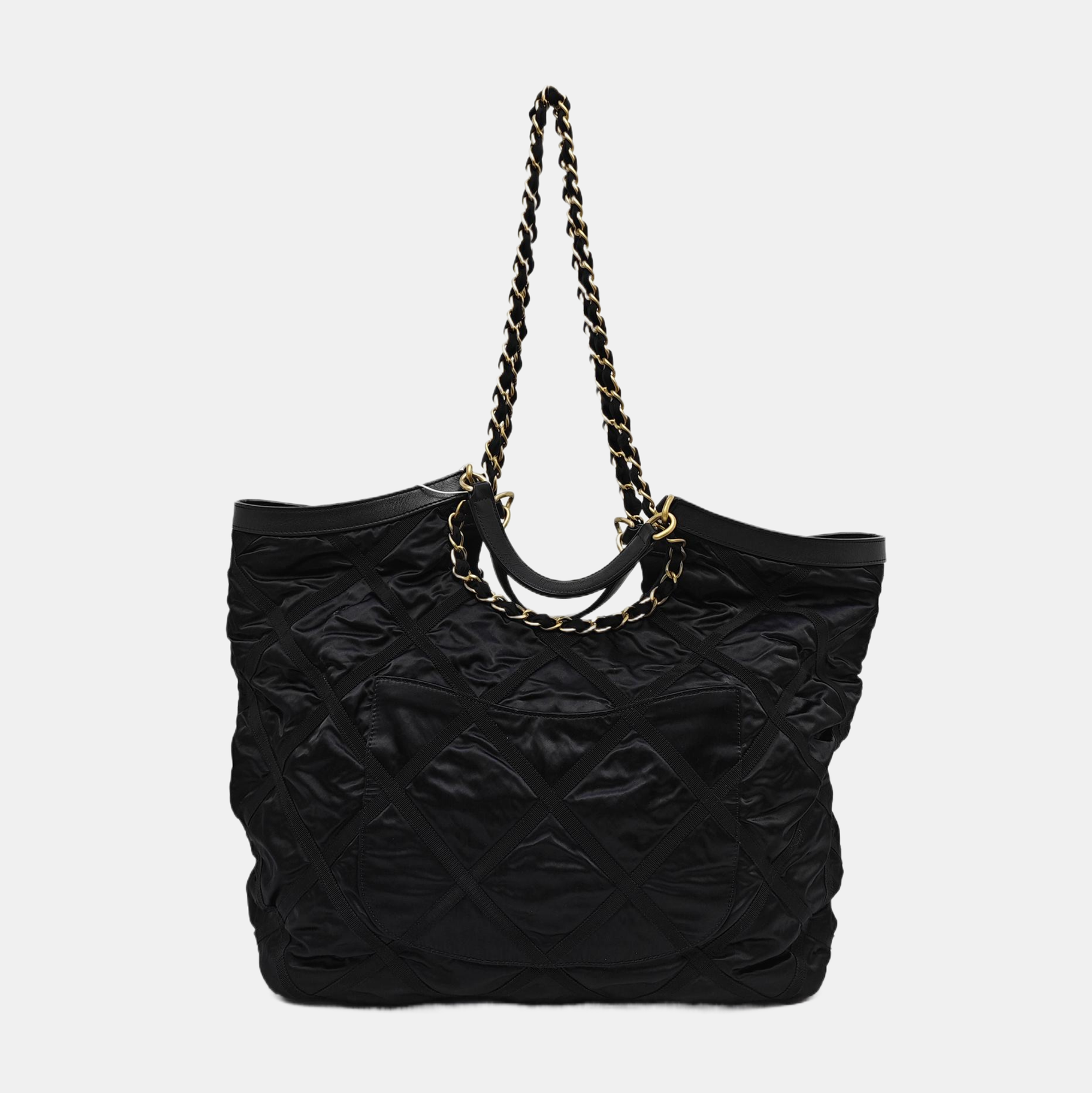 Quilted Nylon Medium Black