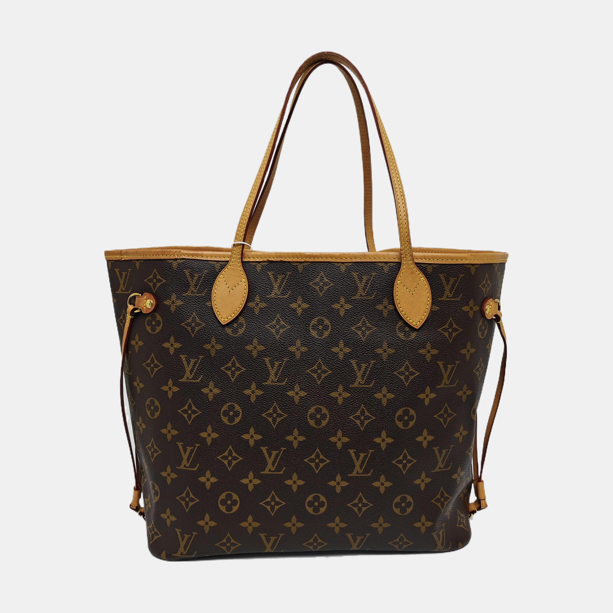 NEVERFULL MM Monogram Coated Canvas Brown