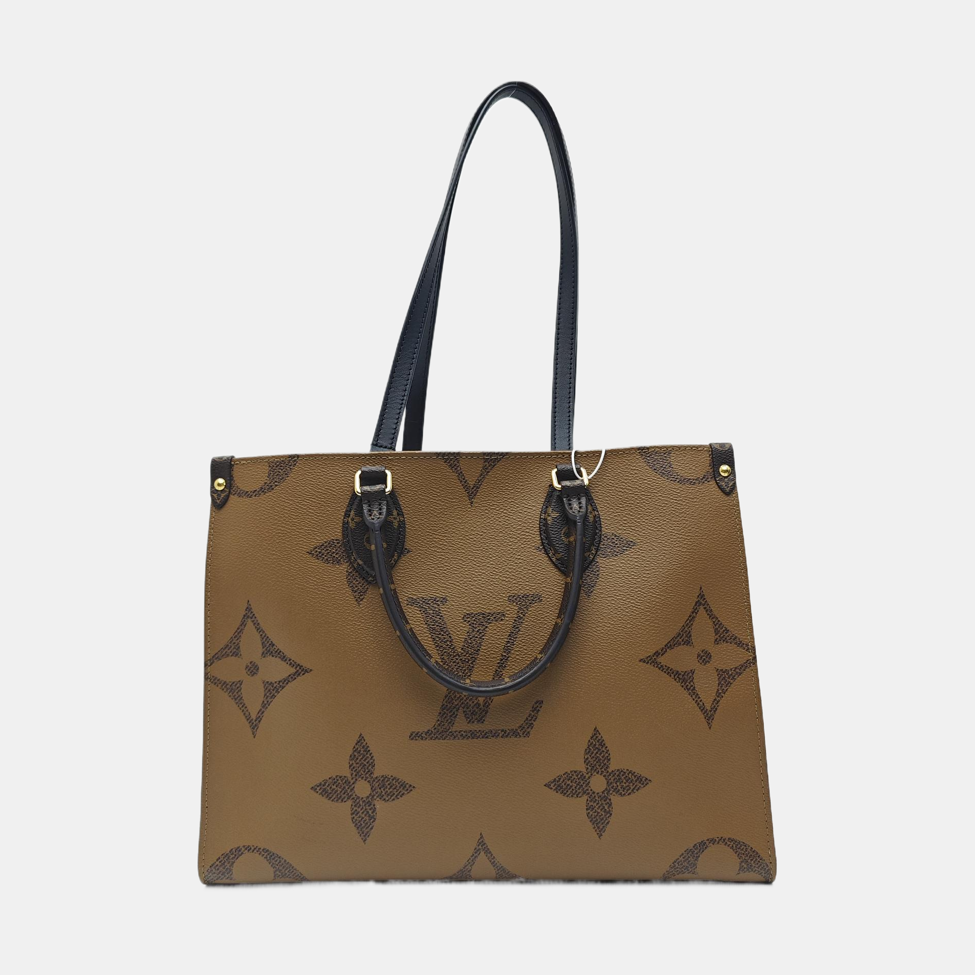 ONTHEGO MM Monogram Coated Canvas Brown