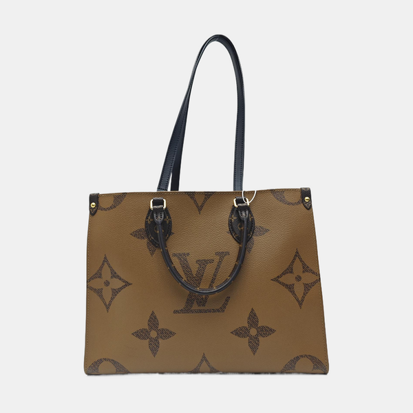 ONTHEGO MM Monogram Coated Canvas Brown