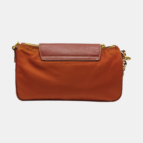 Nylon Shoulder Bag Orange
