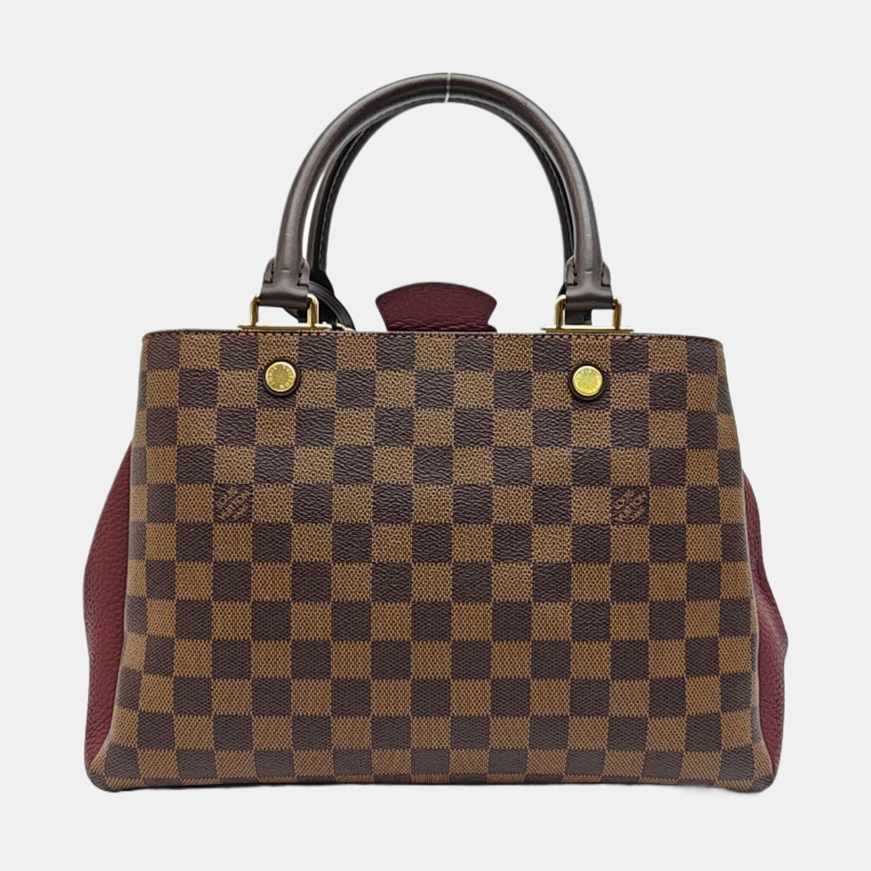 BRITTANY BB Damier Ebene Coated Canvas Brown