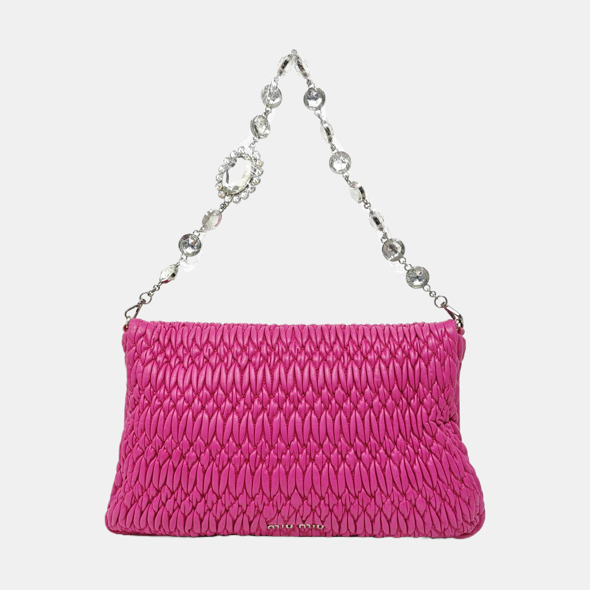 Crystal Quilted Lambskin Red