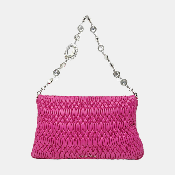 Crystal Quilted Lambskin Red