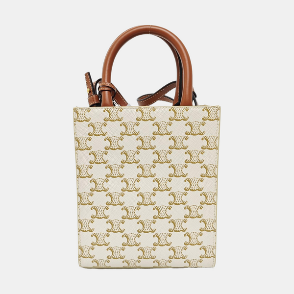 CABAS CELINE Mini Coated Canvas White